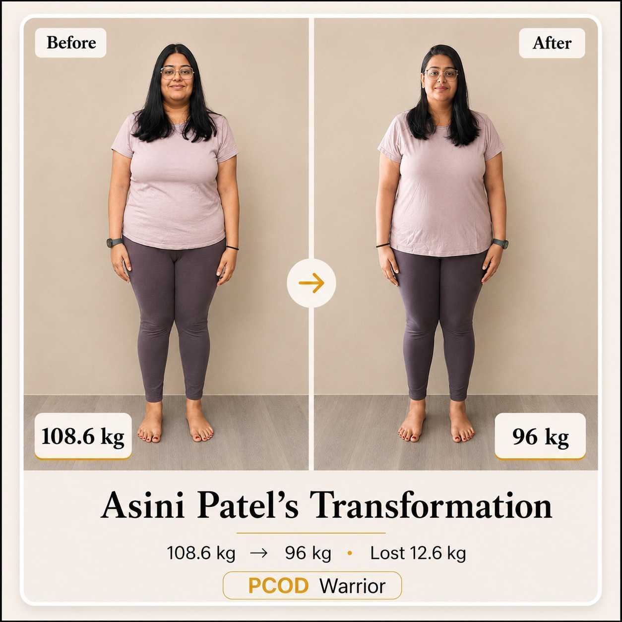 Mariyam's Transformation - 8 Kgs in 8 Weeks